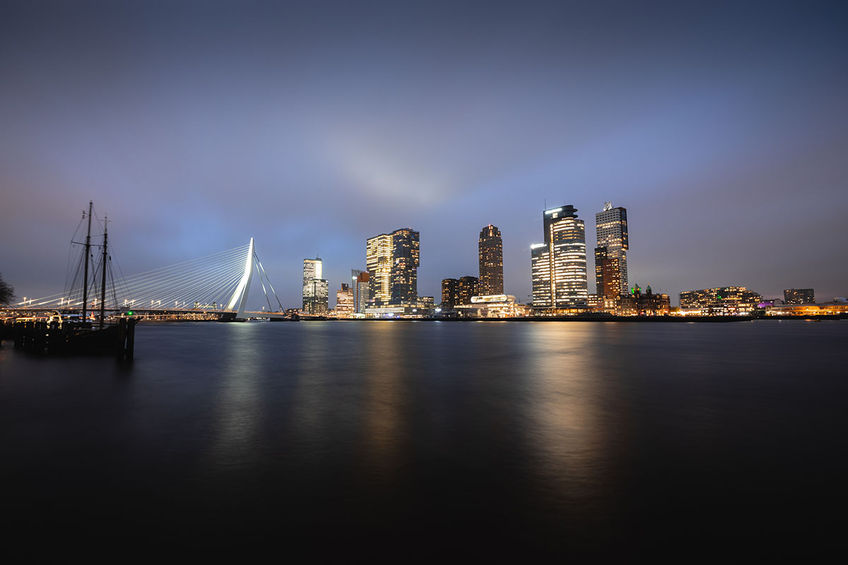Rotterdam Skyline at Night