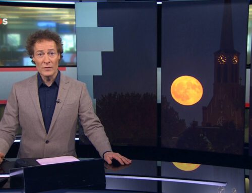 Aardbeienmaan boven Elshout landelijk in beeld via NOS Nieuws