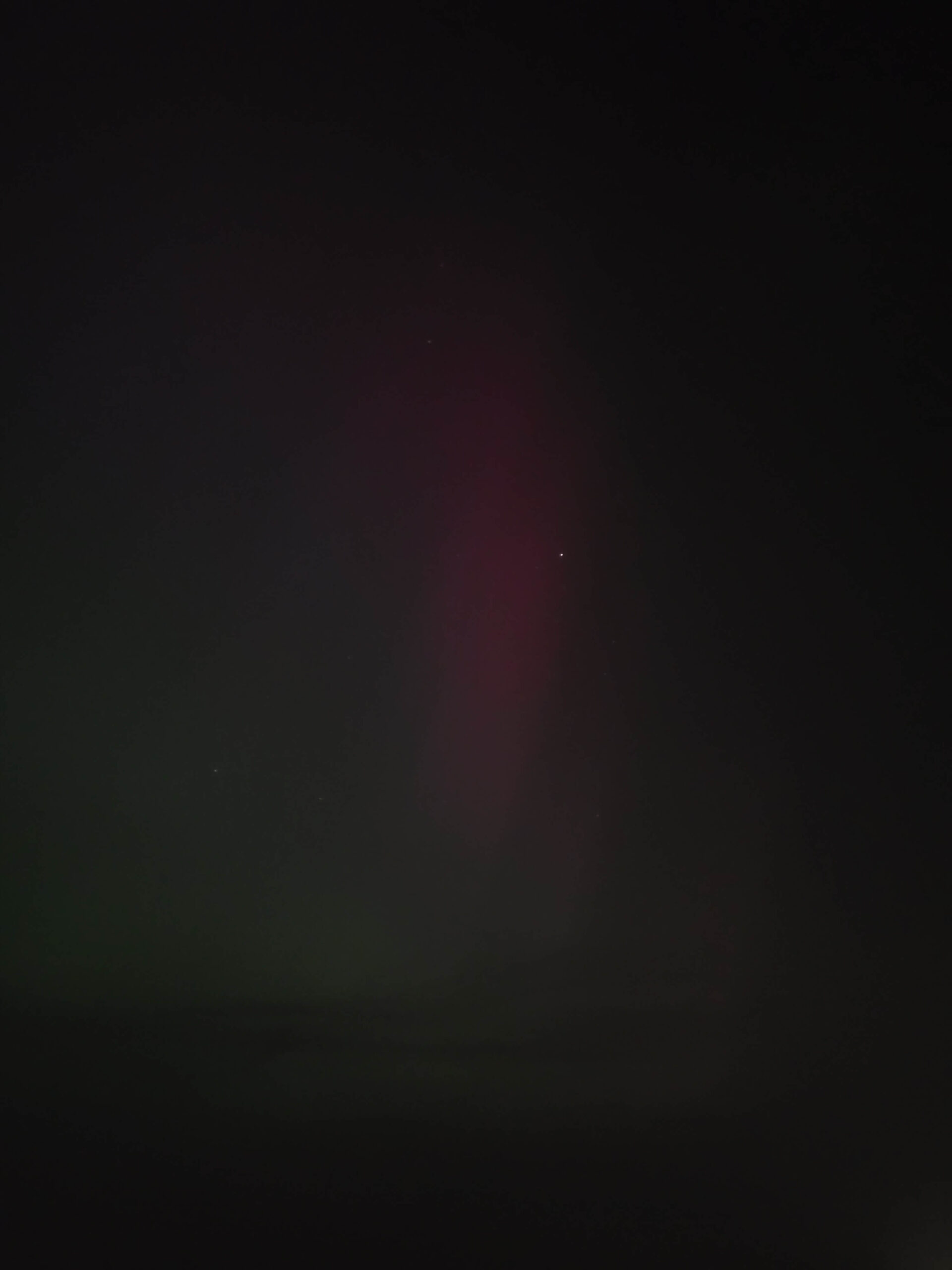 Noorderlicht met blote oog